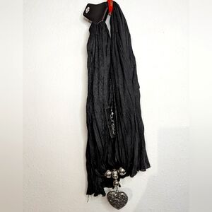 NWT Multiple Way Scarf w/Heart Charm